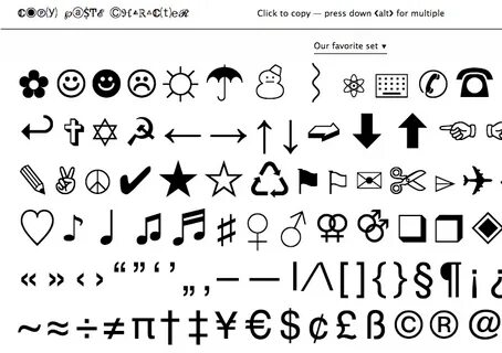 Fonts Copy Paste Symbols - Download Fonts