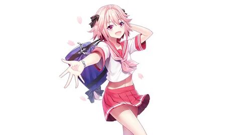 Astolfo With A Blue Bag In White Background HD Astolfo Wallp