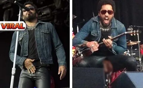 Lenny Kravitz’s pants rips, exposes his penis during concert