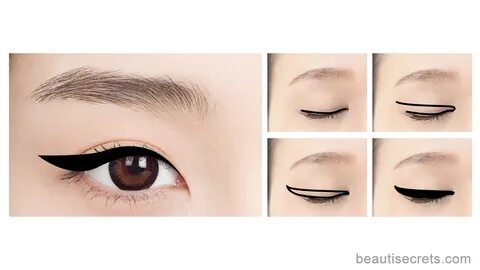 Winged eyeliner for monolids Winged eyeliner, Eyeliner for b