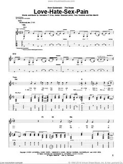 Godsmack - Love-Hate-Sex-Pain sheet music for guitar (tablat