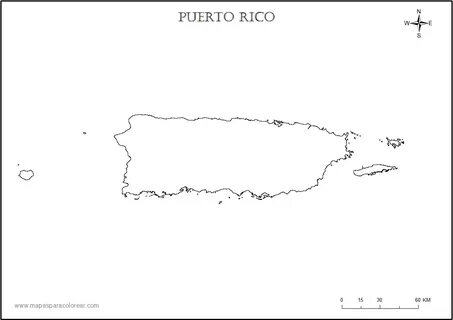 Mapas de Puerto Rico para colorear