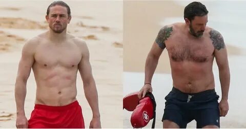 Charlie Hunnam and Ben Affleck Shirtless in Hawaii Pictures 