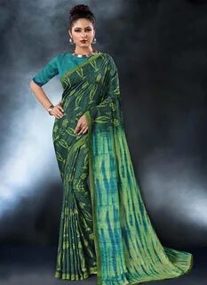 Designer Digital Print Tussar Silk Party Wear Saree Bollywood Indian Sari D...