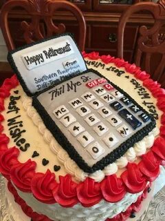 Retirement cake for an Accountant. Retirement cakes, Cake, R