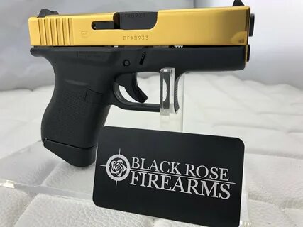 Black Rose Firearms Glock 43 Polished Gold Titanium
