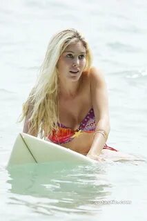 Heidi Montag Suffers Bikini Malfunction, Boob Nearly Crushes