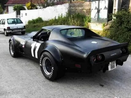 Flat Black C3 Corvette with fender flares Matte black cars, 