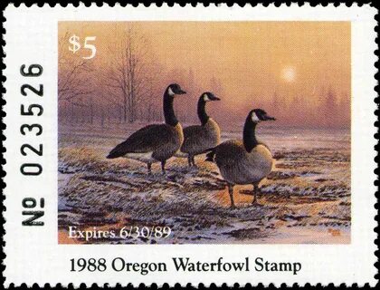 Signed 08 Oregon duck stamp with print quality guaranteed