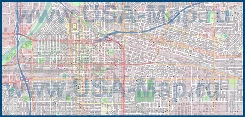 Подробная карта города Бейкерсфилд www.USA-Map.ru - все карт
