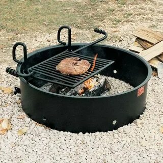 Fire Ring Grill with 9" Wall Park Furnishings Upbeat.com Fir