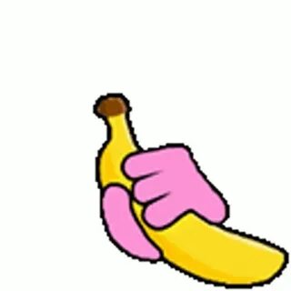 Banana Hand Sticker - Banana Hand - Discover & Share GIFs