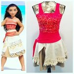 Moana inspired Hawaiian/Polynesian princess running costume.