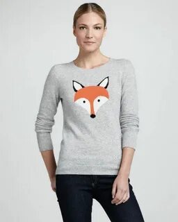 Christopher Fischer Fox Intarsia Cashmere Sweater Sparkler С