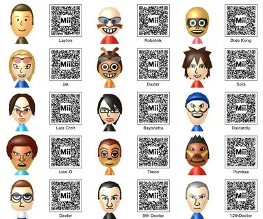 Waluigi Mii Qr Code / Nintendo 3DS Mii QR Codes Pack 1 - You