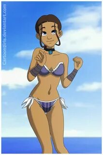 Xbooru - avatar the last airbender bikini blue eyes brunette