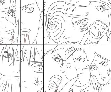 Akatsuki Coloring Pages - Free printable coloring pages