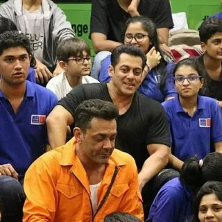 Salman Khan and Bobby Deol shoot for a short film with schoo