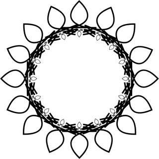Rosette - Black And White Flower Clipart Free Sunflower - (2
