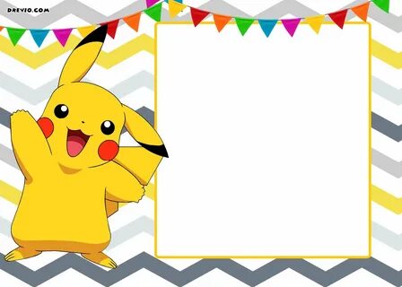 FREE Printable Pokemon Invitation Templates Pokemon party in