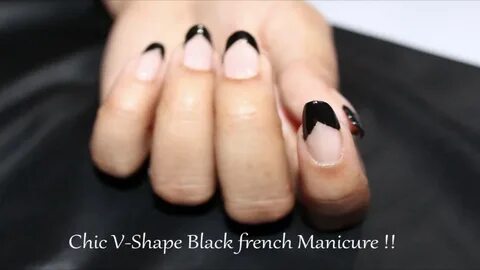French It Up - How to Quick and Easy V shape (Chevron) frenc
