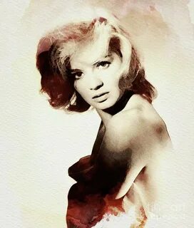 Angie Dickinson, Vintage Actress Digital Art by Esoterica Ar