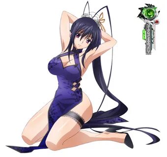 Highschool DxD:Himejima Akeno Hyper Sexy Chinadress Pose HD 