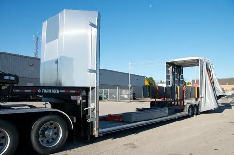 Rolling Tarps for Double Drop Deck Trailers