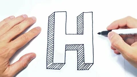 Cómo dibujar la Letra H Dibujo de la Letra H - YouTube