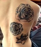 Birth month flower tattoos-June-Rose, January-Carnation, Mar