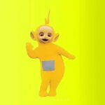 LALA from Tellytubbies we should make its belly say raffLALA