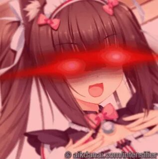 Chocola woke Glowing Eyes / Laser Eyes Anime meme face, Anim