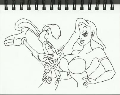 Rabbit Roger Jessica Drawing Bunny Outline Getdrawings Phila