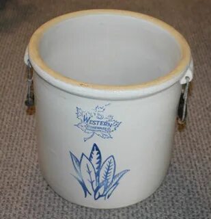 Bargain John's Antiques Stoneware Crock with Handles - 5 gal