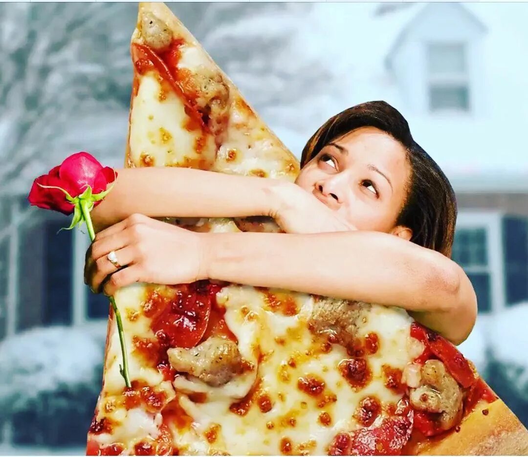 фотошоп из пиццы девушка фото 50