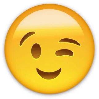 Emoticon Smiley Wink Smile Whatsapp Emoji - Smiley On Whatsa