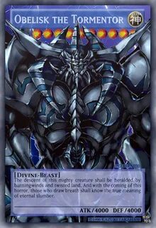 Full Art Obelisk the Tormentor Yugioh monsters, Yugioh, Yugi