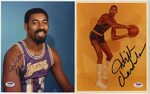 Lot Detail - Lot of (2) Wilt Chamberlain Autographed 8x10 Co