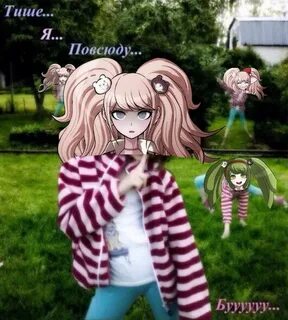 да #junko_enoshima@memes_danganronpa #monaca_towa@memes_dang