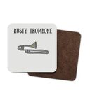 Rusty Trombone 4 Pack Hardboard Coaster - Mary Hinge