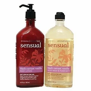 Bath and Body Works Aromatherapy Sensual Black Currant Vanil