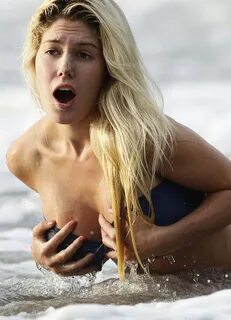 Heidi Montag Pretends To Have A Bikini Malfunction rageheads