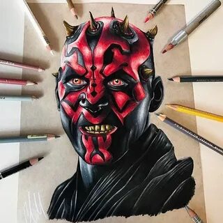 Darth Maul drawing by Adam Milton Star wars drawings, Star w