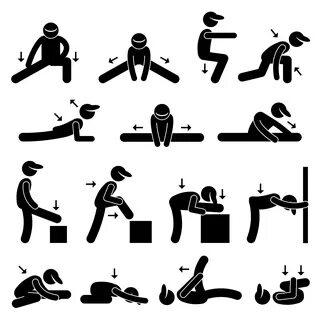 Body Stretching Exercise Stick Figure Pictogram Icon. 349617