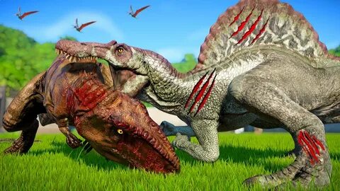 Jurassic World Evolution - Spinosaurus Vs Giganotosaurus, Ca