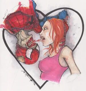 zombie spiderman Zombie Spider-man Kiss by *ChrisOzFulton on