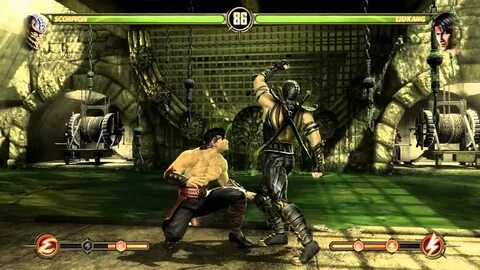 Mortal Kombat Komplete Edititon PC gameplay Scorpion vs Liu 