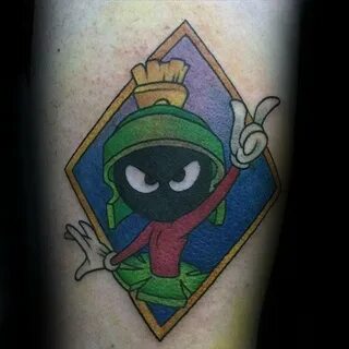 40 Marvin The Martian Tattoo Designs For Men - Cartoon Ink I