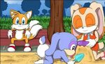 Bench Tails Fan art, Sonic the hedgehog, Tailed