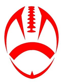 Football laces outline